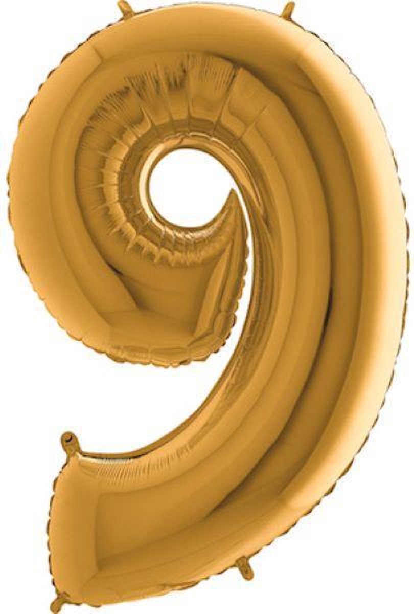 Grabo Balloon - Folieballon - cijfer 9 - 66cm