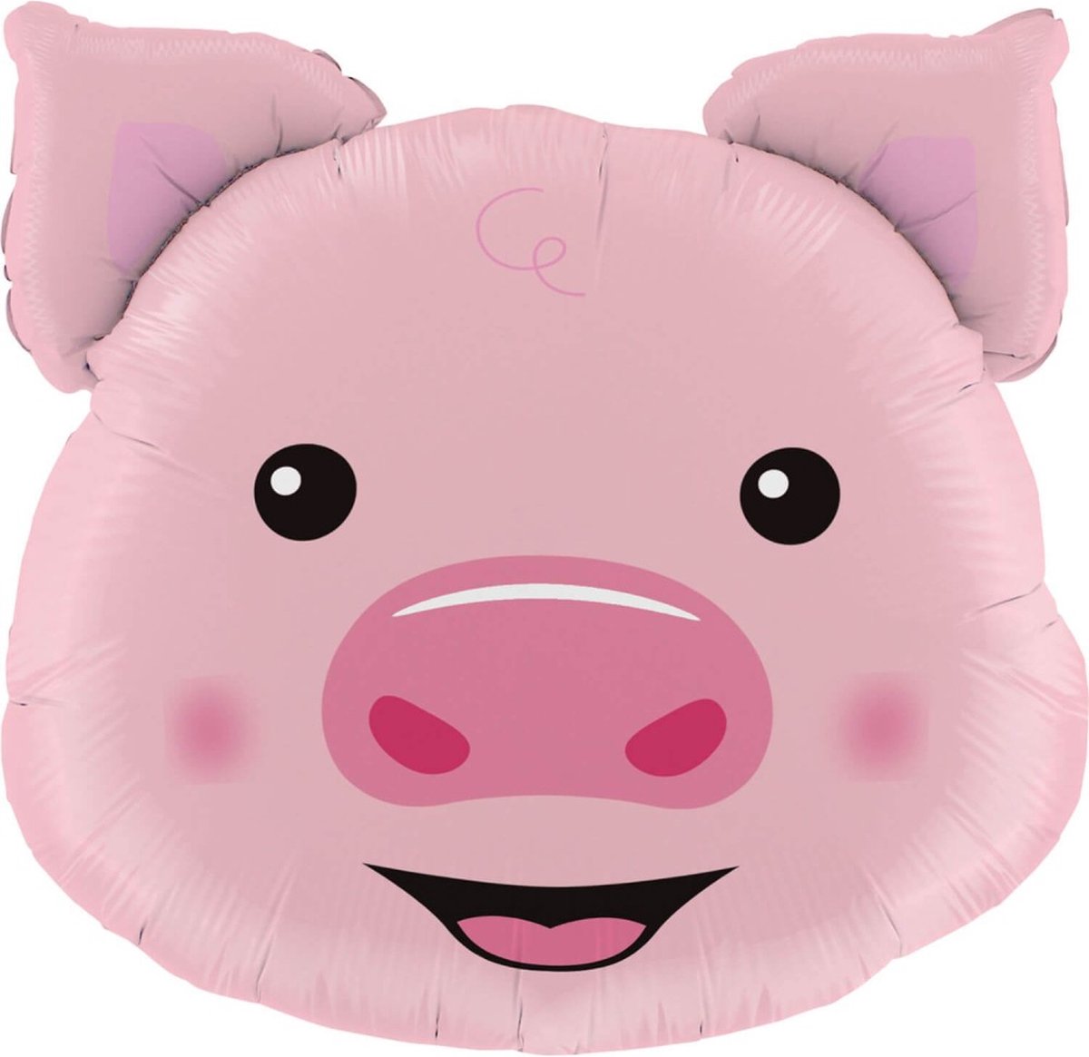 Folie ballon vark Varkenskop, big, folieballon ± 76cm / GRABO / pig , cochon