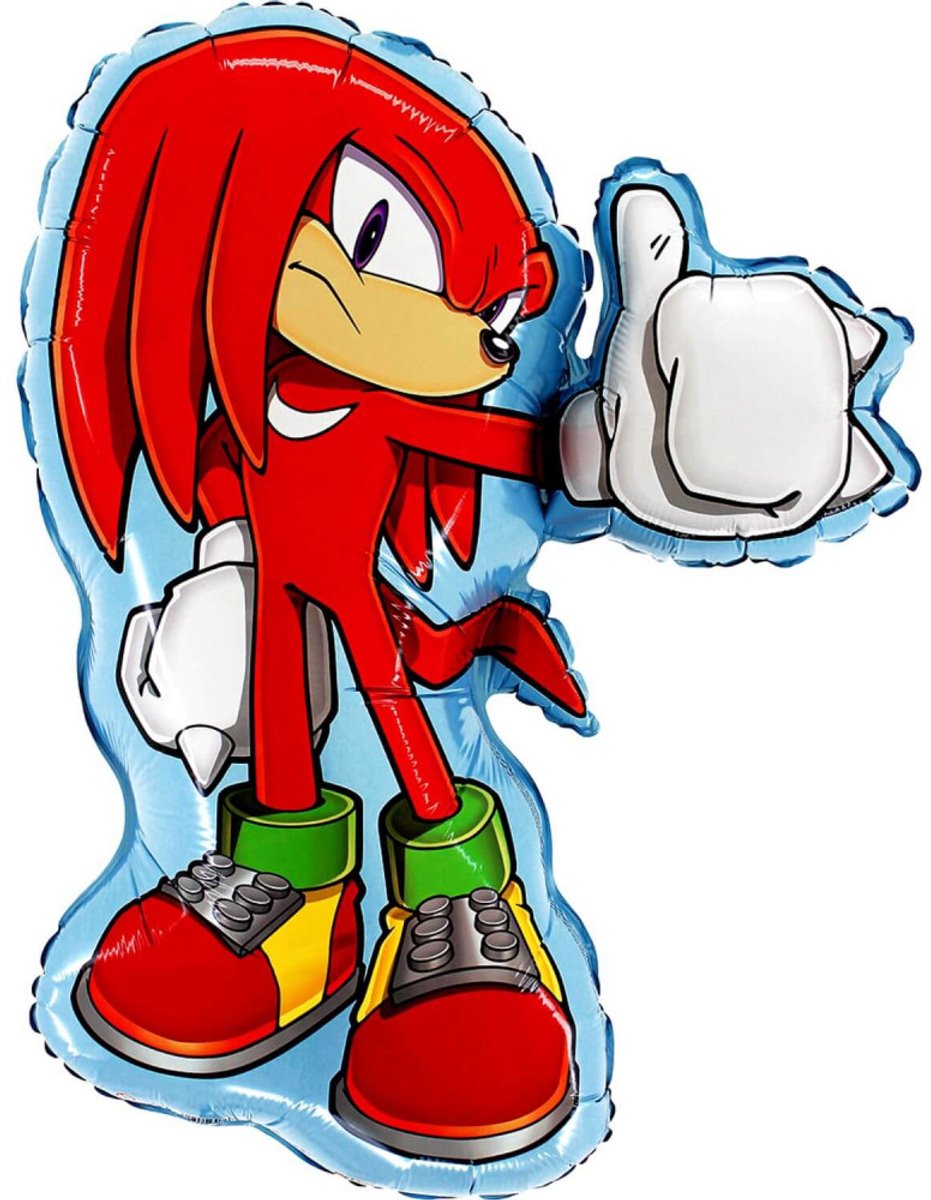 Knuckles van Sonic the Hedgehog : Supershape Folieballon - 26 inch (66 cm) - Licentie Officiële