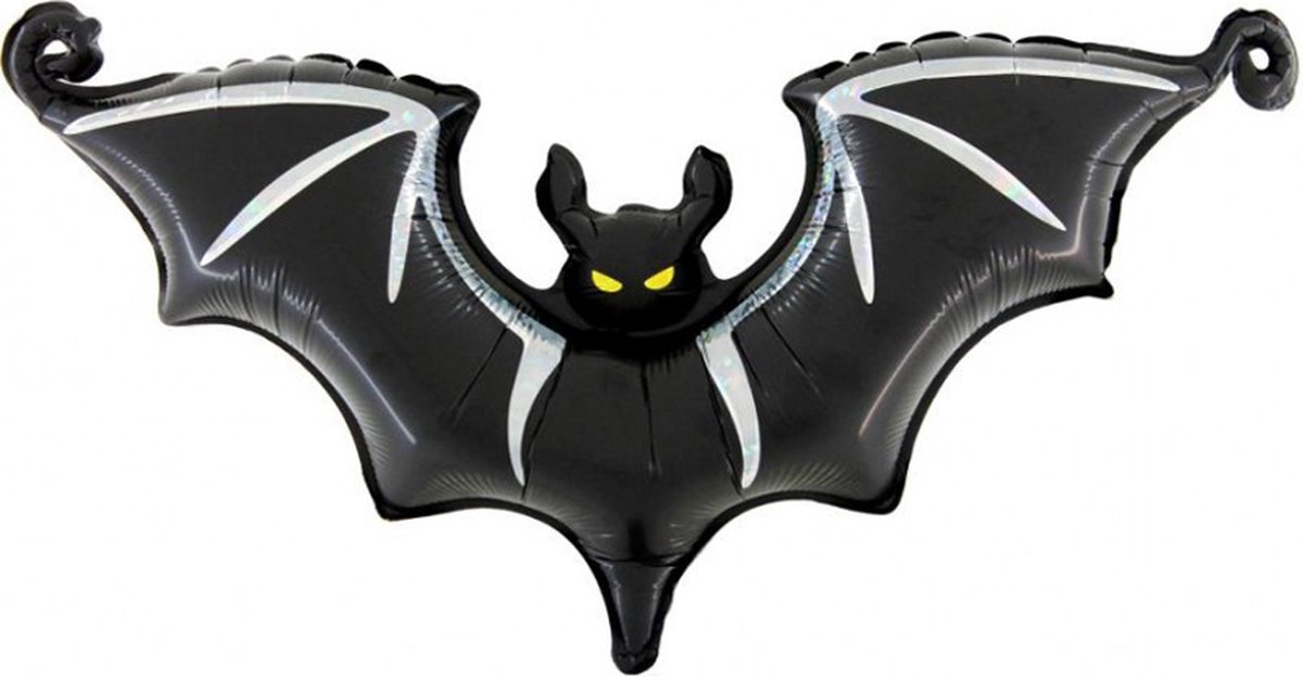 Vleermuis Halloween Folieballon, 63 cm