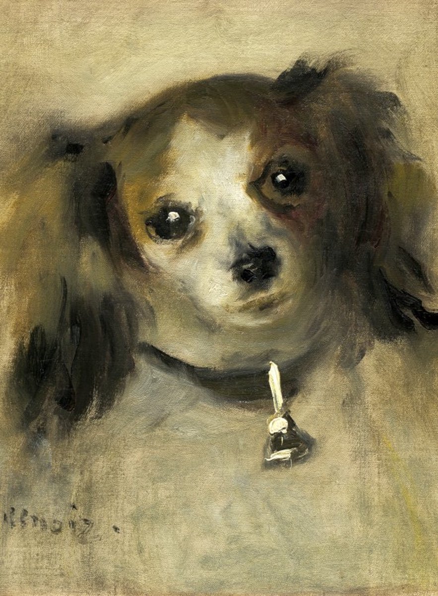 Auguste Renoir: Head of a Dog, 1870 - Puzzel 2000 stukjes