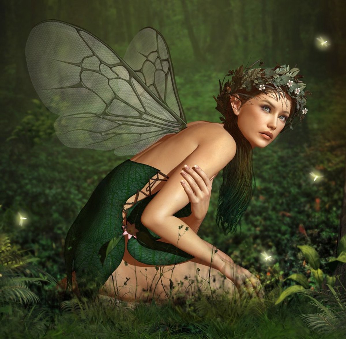 Grafika Nymph in the Forest Puzzel 1000 stukjes