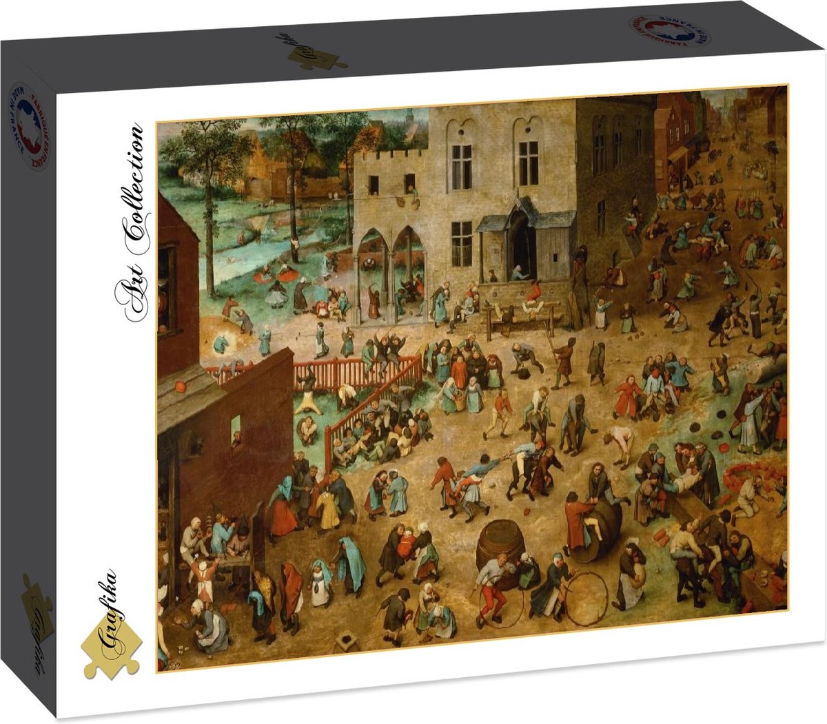 Grafika puzzel Brueghel Pieter legpuzzel Kinderspelen 1560 - 2000 stukjes.