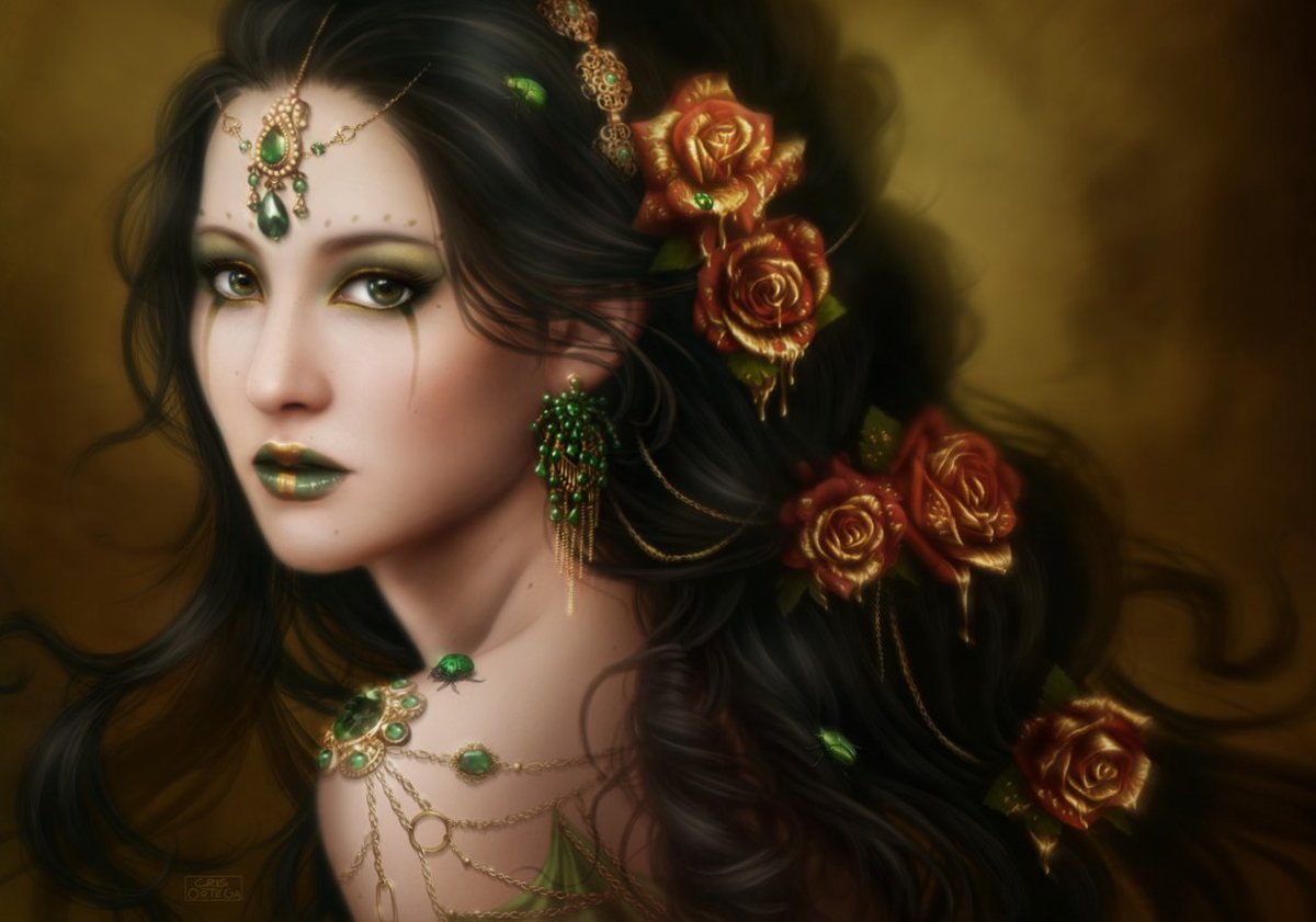 Grafika puzzel Golden Rose - 1000 stukjes kunst puzzel.