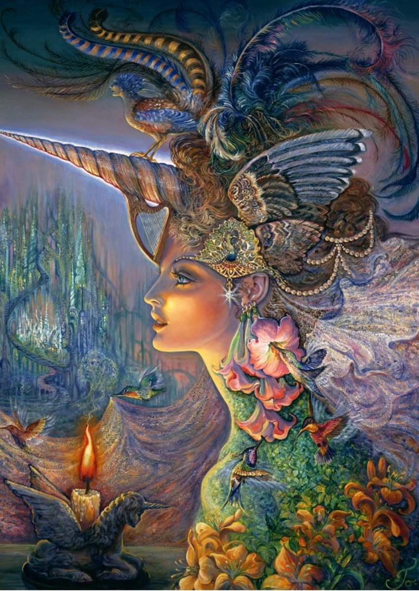 Josephine Wall- My lady Unicorn 1000