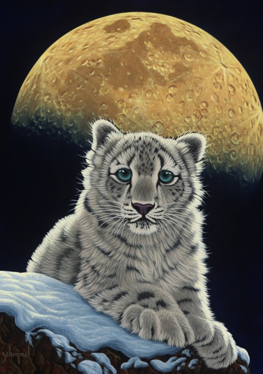 Legpuzzel - 1500 stukjes - Moon Leopard S. Schimmel - Grafika puzzel