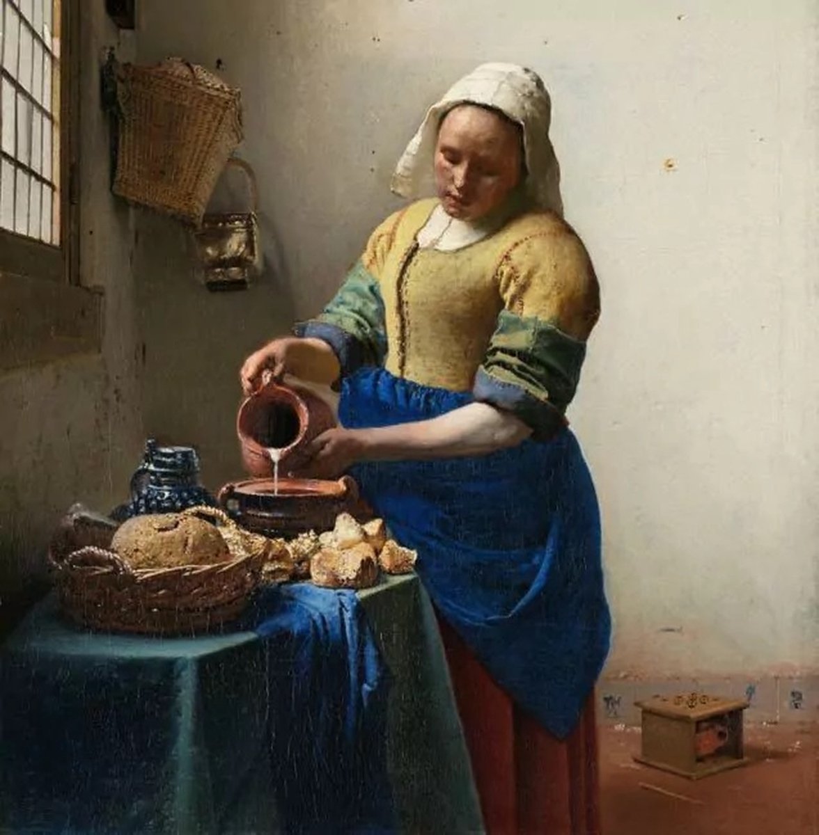Vermeer Johannes: The Milkmaid, 1658-1661