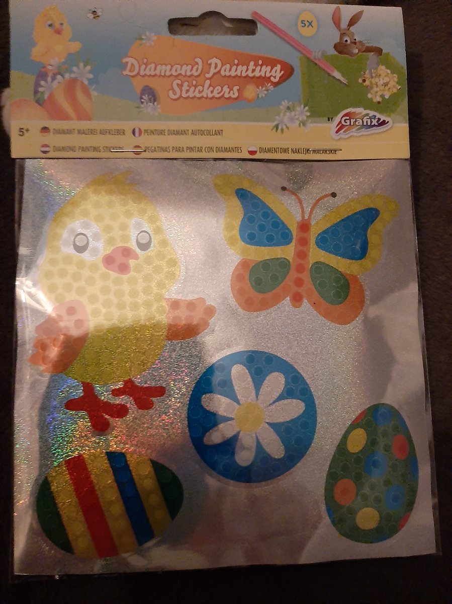 Kinder Diamond paintingsetje - Paas stickers