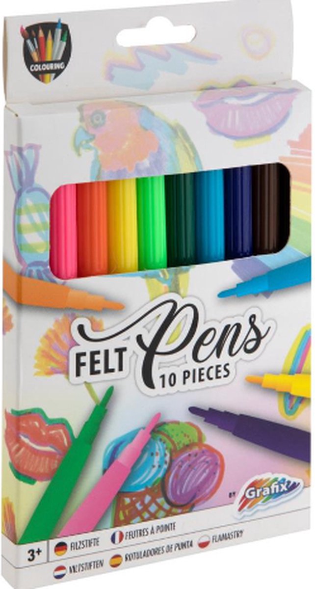 viltstiften 10 stuks