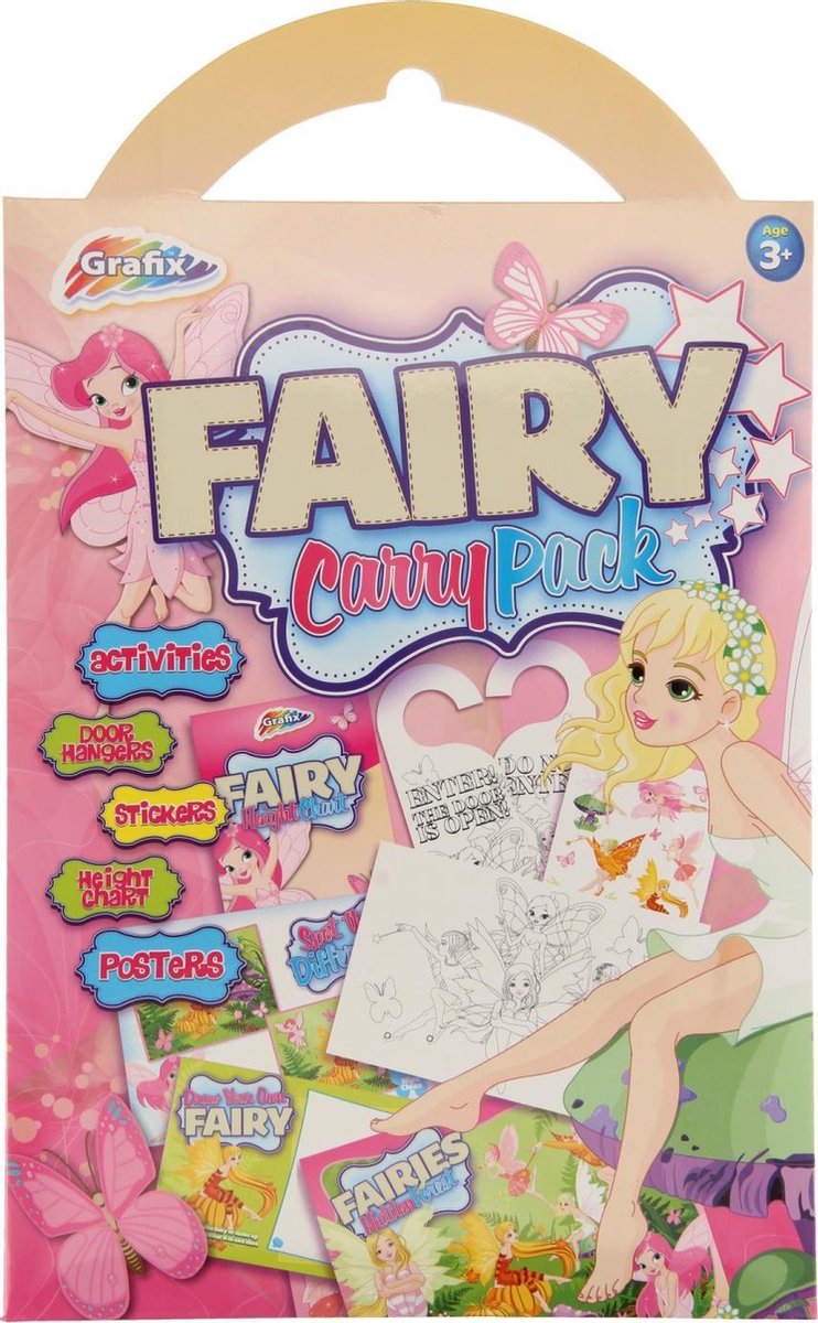 GRAFIX - Fee Kleurboek voor onderweg - knutsel - pakket