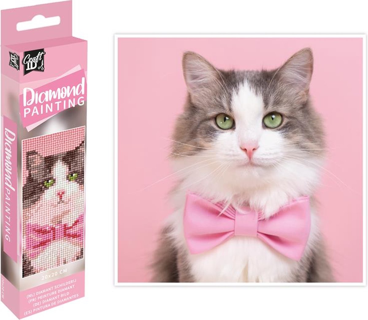 Craft ID Diamond painting kat 20x20cm