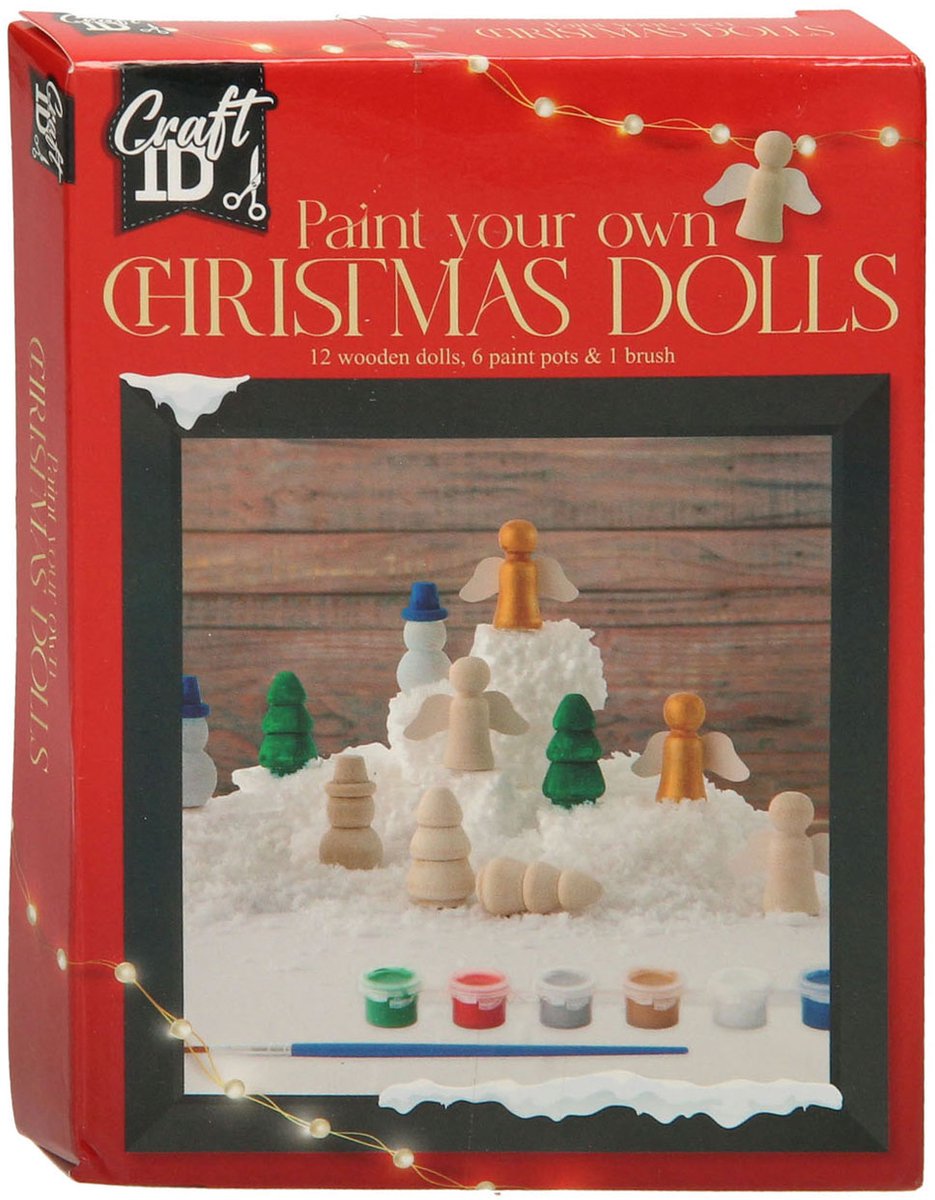 Craft ID Verf je eigen kerstpoppetjes