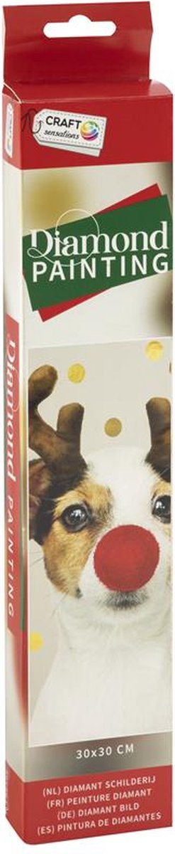 Craft Sensations - Diamond Painting - Kerst - 30x30cm - Volwassen/Kind.