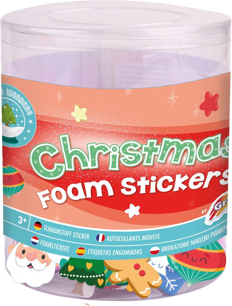 Foamstickers Kerst - kerstmis - stickers - knutselen kerst - knutselpakket kinderen