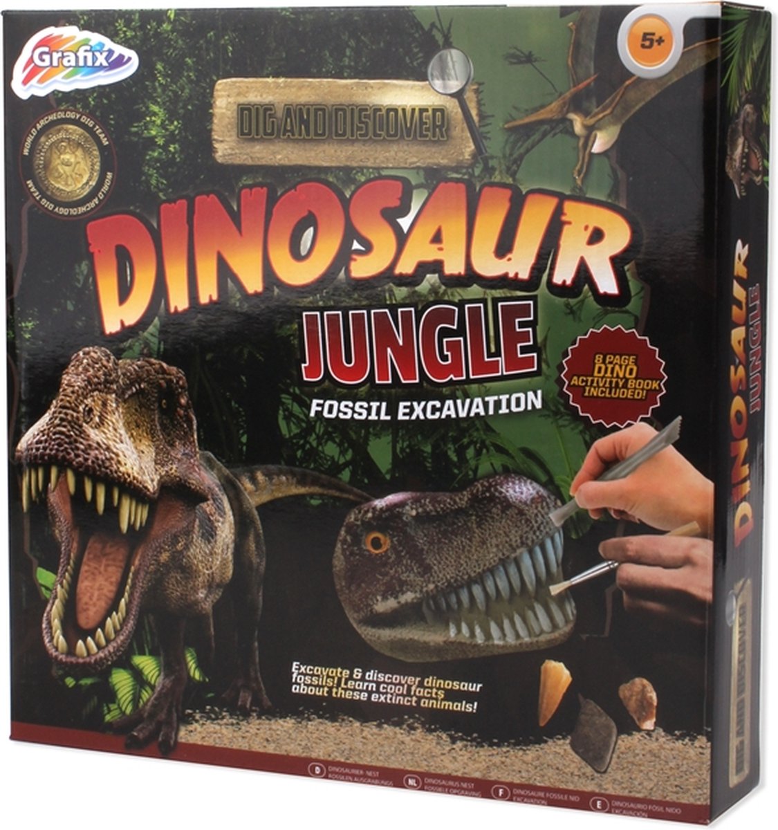 Grafix Dig and discover Dinosaur jungle