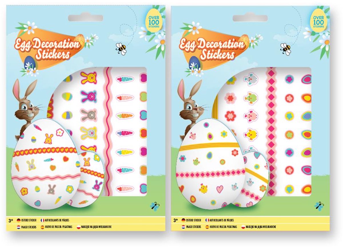 Grafix Paaseieren Stickers A5