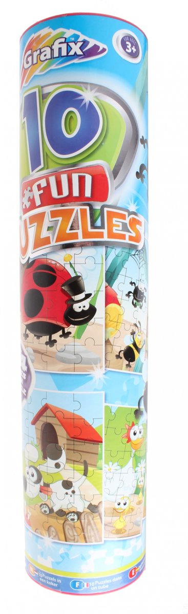 Grafix Puzzelkoker Met Legpuzzels 10-delig