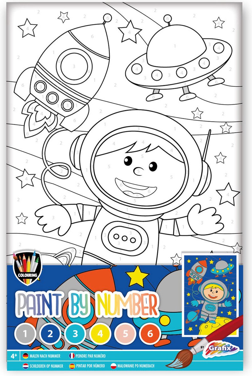 Grafix Schilderen op Nummer Ruimtevaart
