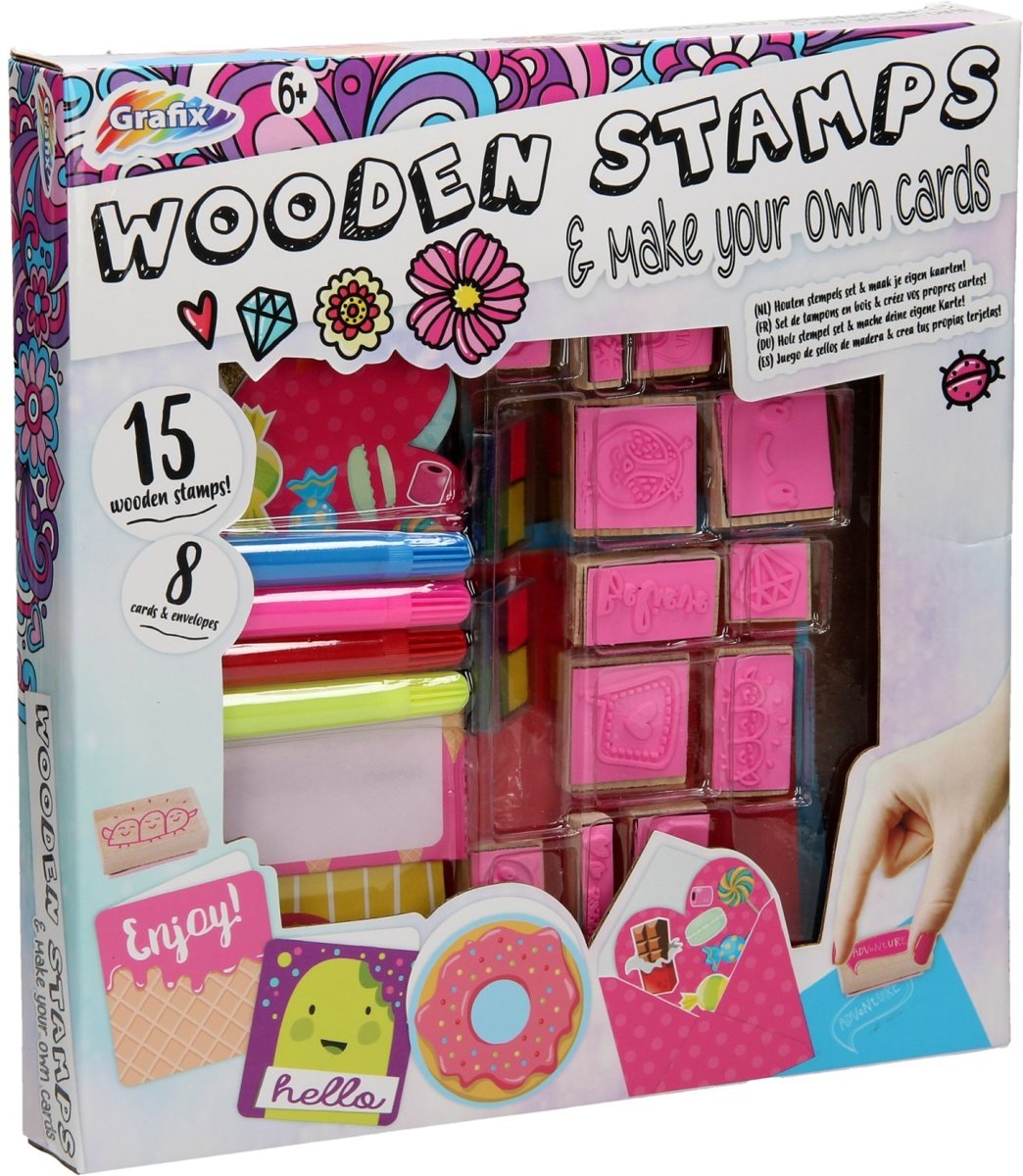 Houten  set met Kaarten