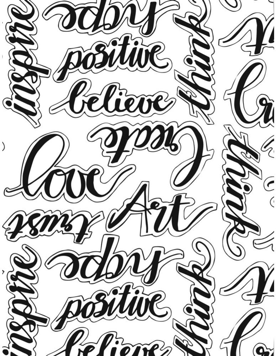 Krimpie dinkie krimpfolie artist serie Script (2 + 2 vel)