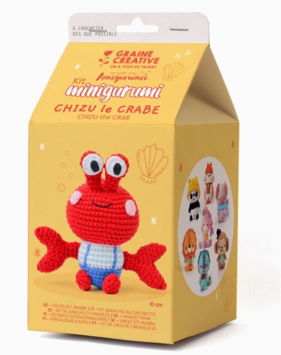 GC Minigurumi Haakpakket Chizu de Krab