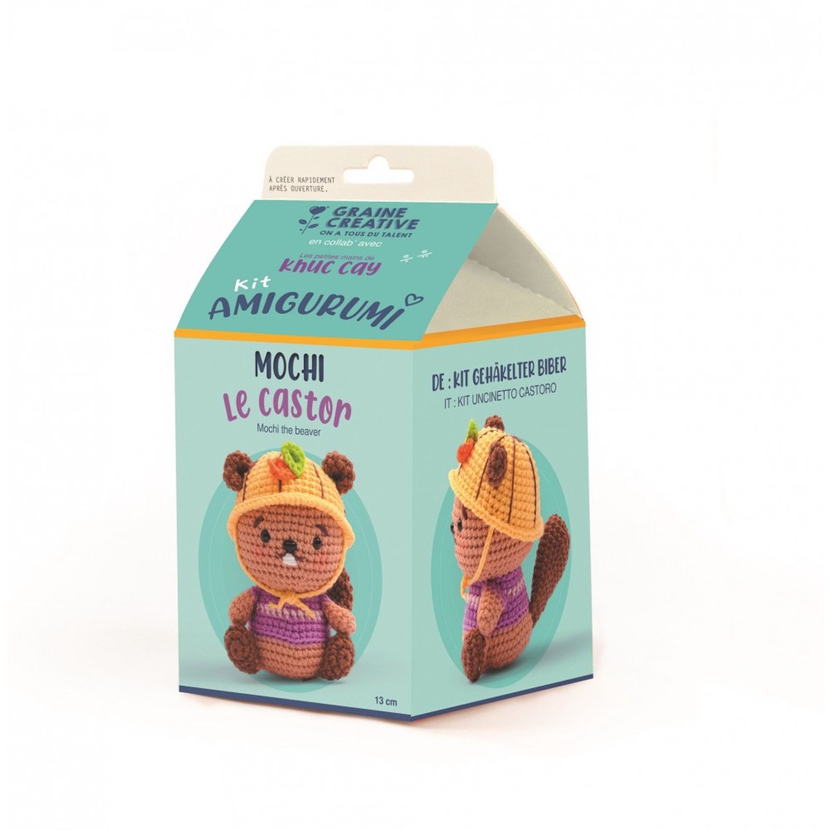 Graine Creative - Amigurumi Haakpakket - Bever 13 cm