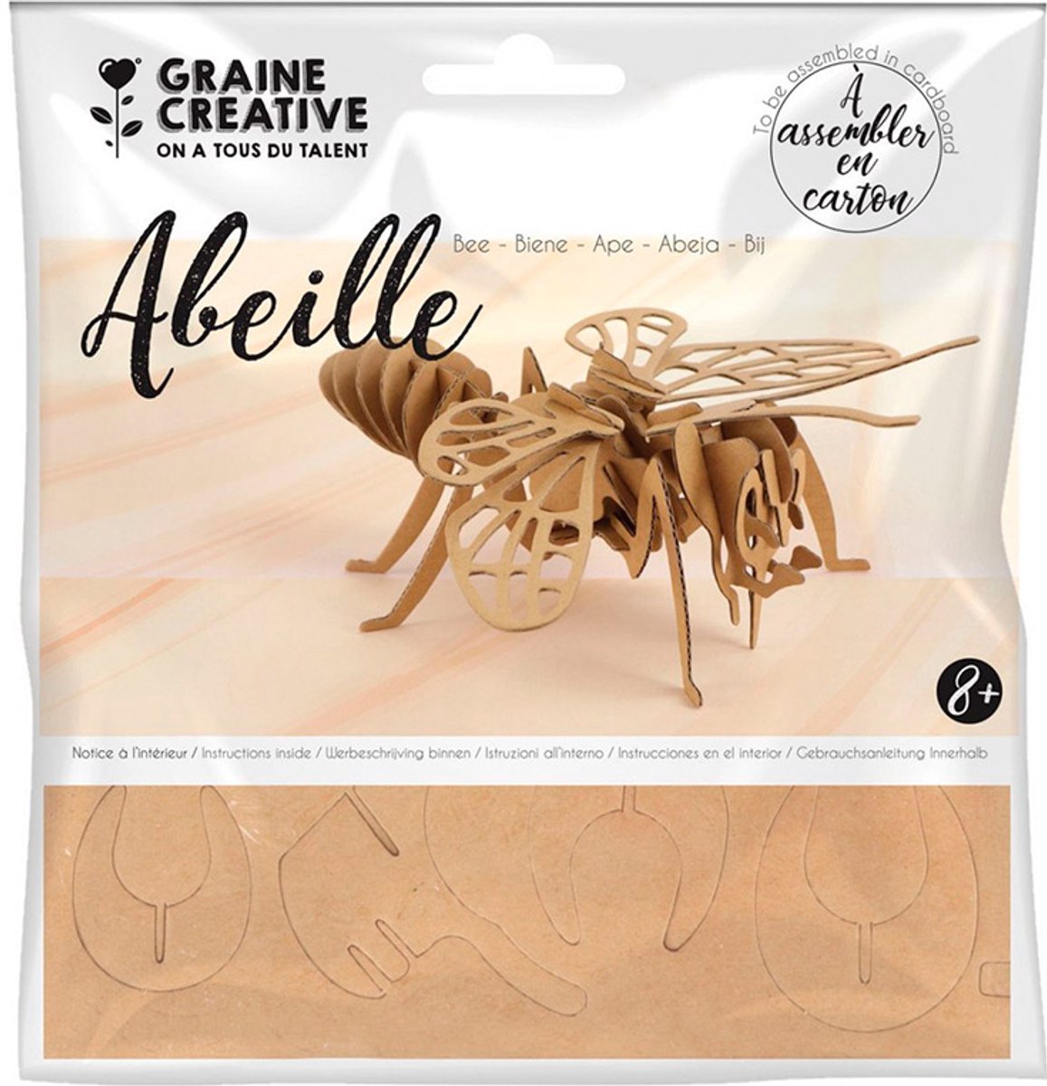 Graine Creative GC 3D Model van Karton Set Bij.