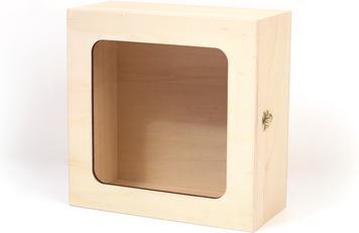 Graine Creative Houten Vensterdoos 12x12x10 cm