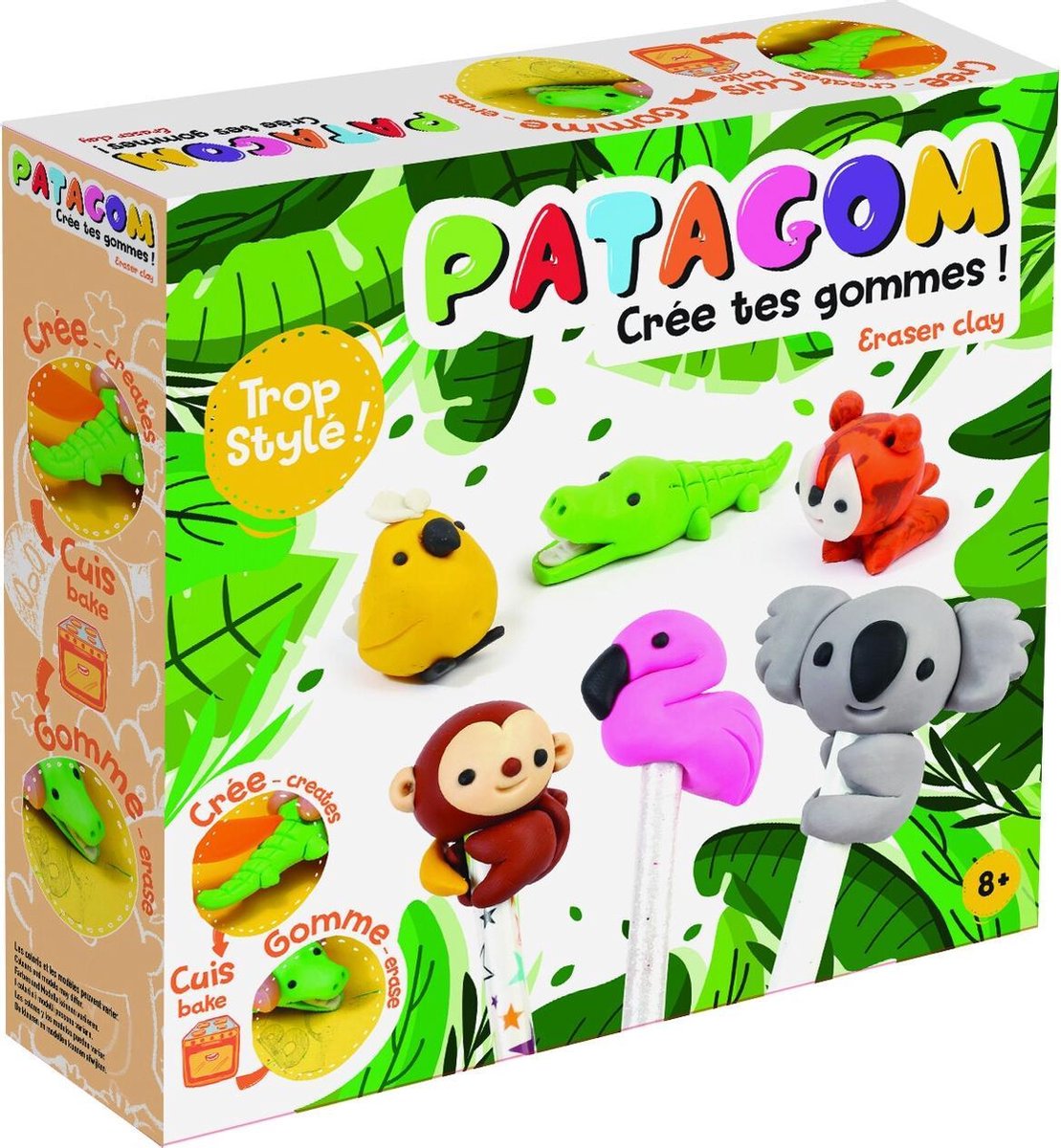 Patagom Gum Klei Set - jungle dieren