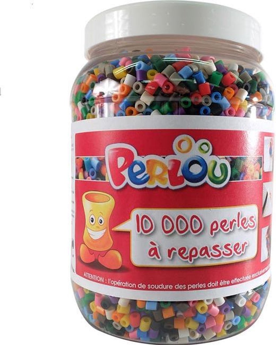 Strijkparels assortie in pot 10000 stuks