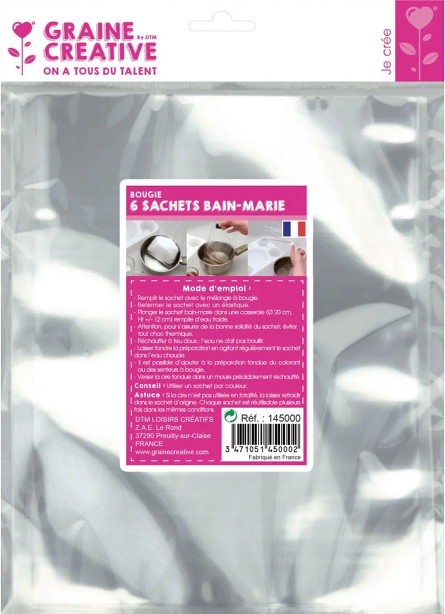 Transparante Au Bain-Marie Zakjes 6 stuks