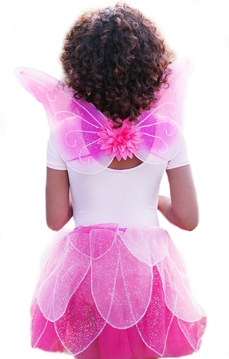 Great Pretenders - Fancy Flutter Skirt/Wings & Wand Set fuchsia