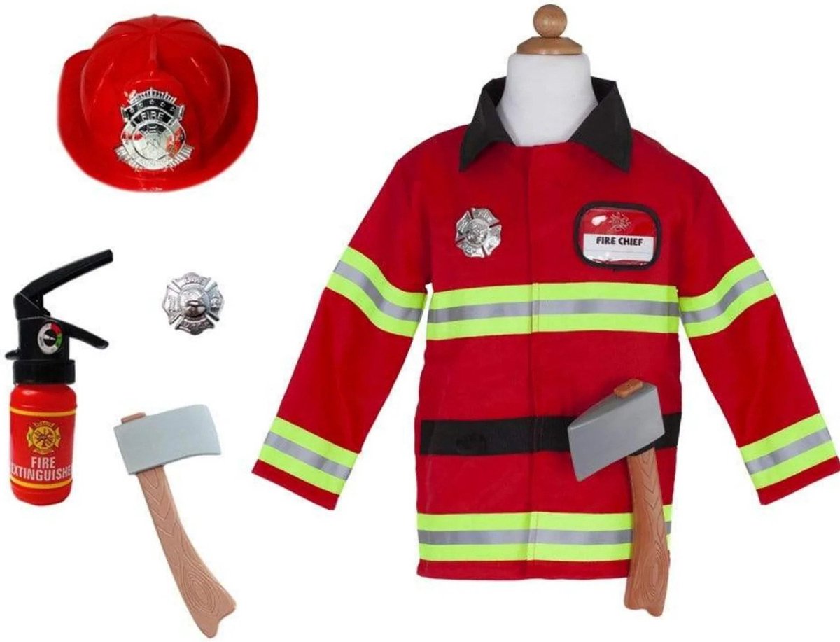 Great Pretenders Fireman w/Acc. (Garment Bg), SIZE US 3-4