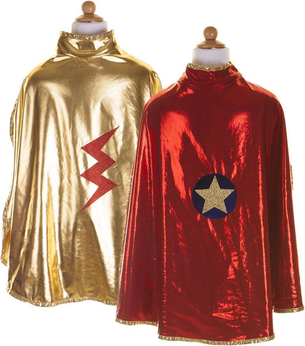 Great Pretenders Reversible Wonder Cape Gold/Red / 5-6 years