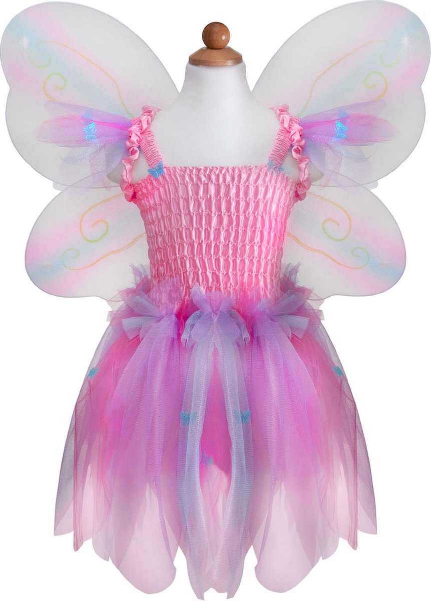 Verkleedset Vlinder Roze, 5-6 jaar