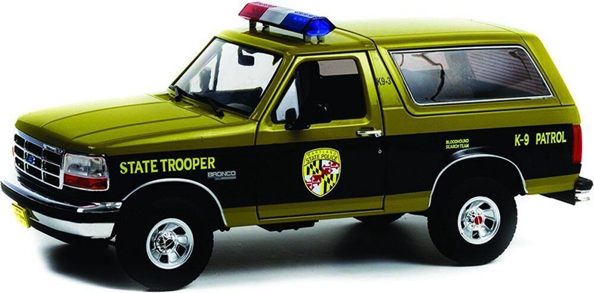 Ford Bronco Maryland State Police 1996 Green