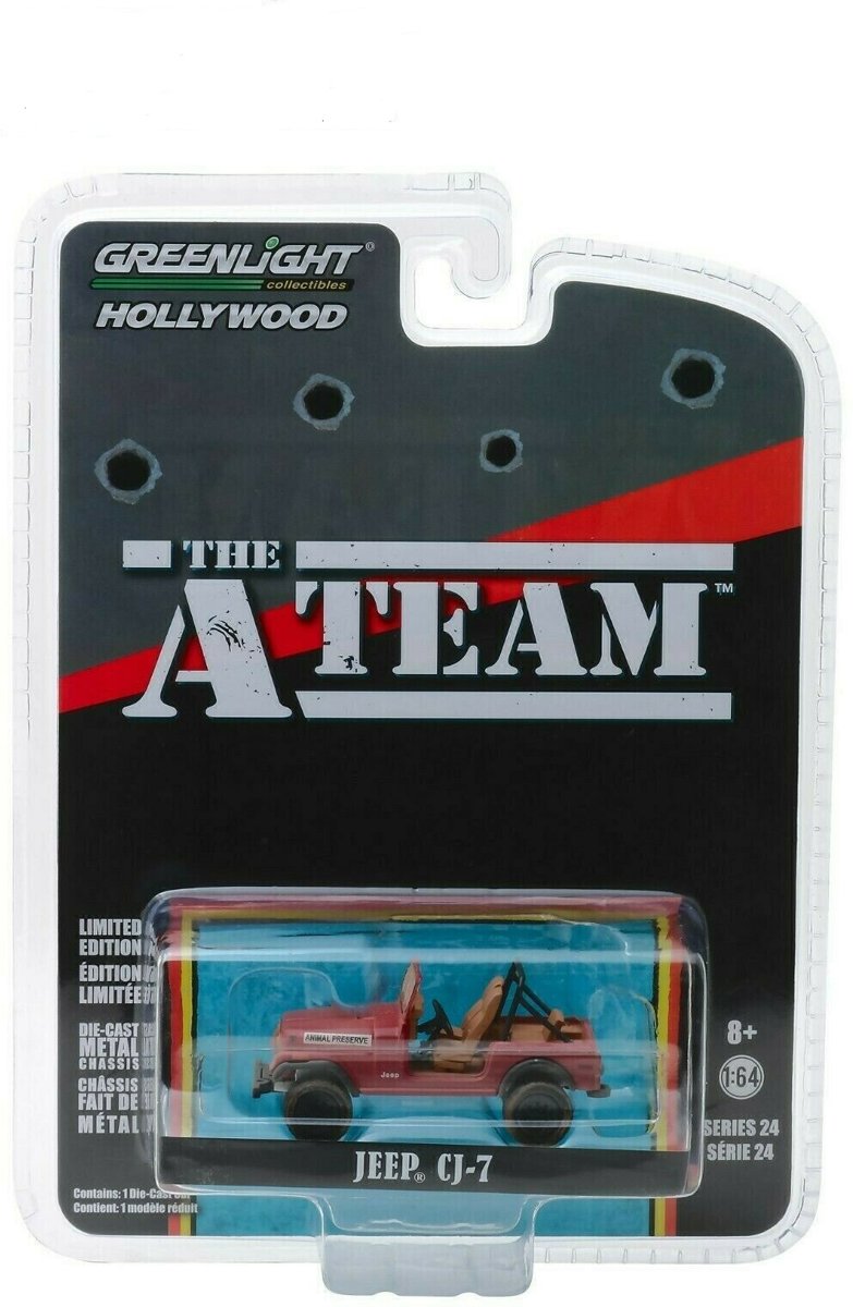 Jeep CJ-7 A-Team 1:64 Greenlight Hollywood Collections