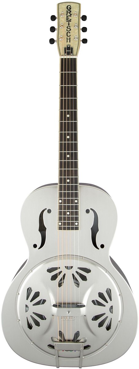 Gretsch G9221 Bobtail Round-Neck Spider Cone Electro-Resonator (Steel) - Dobro