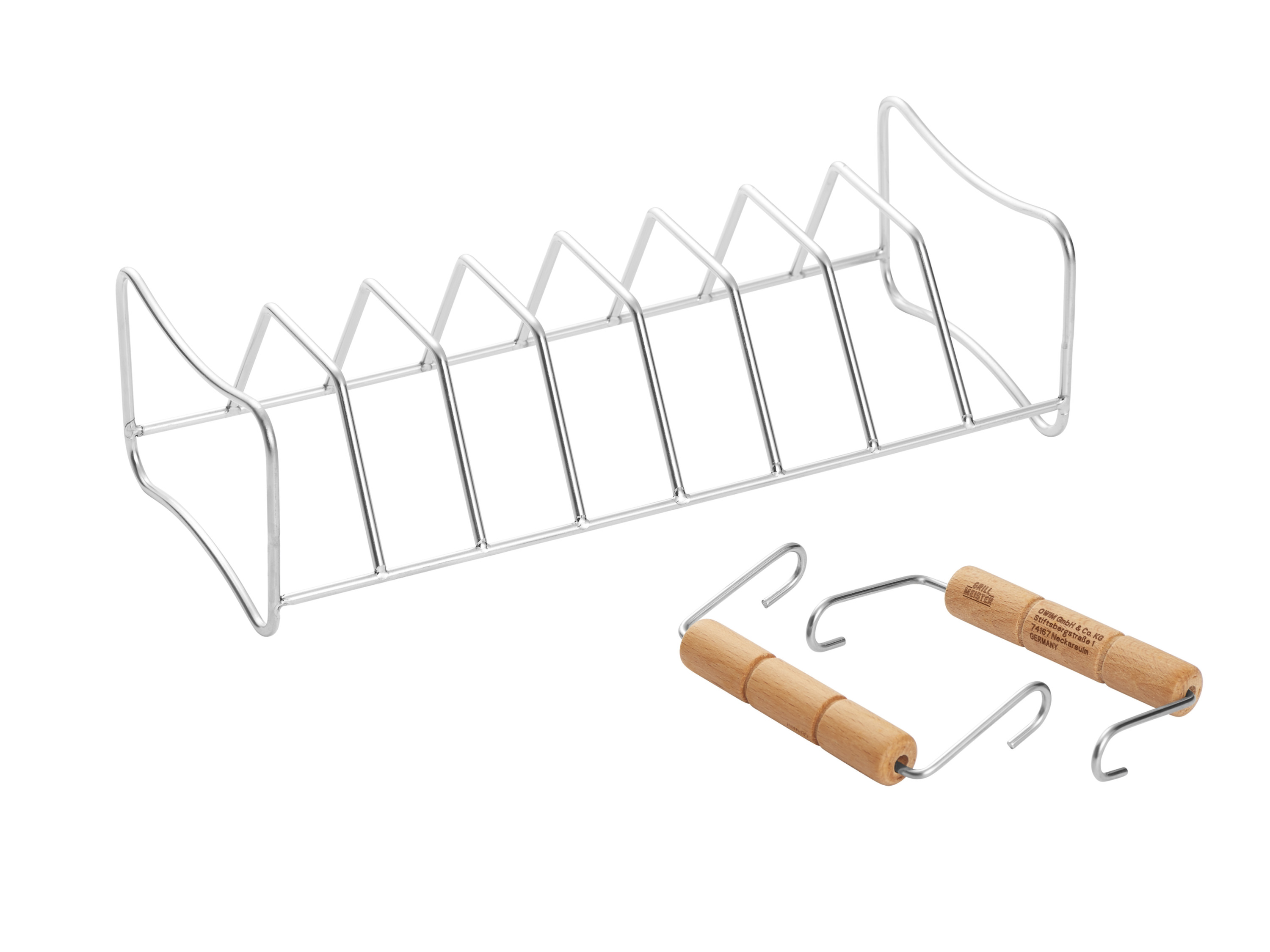 GRILLMEISTER BBQ accessoires (Spareribhouder)