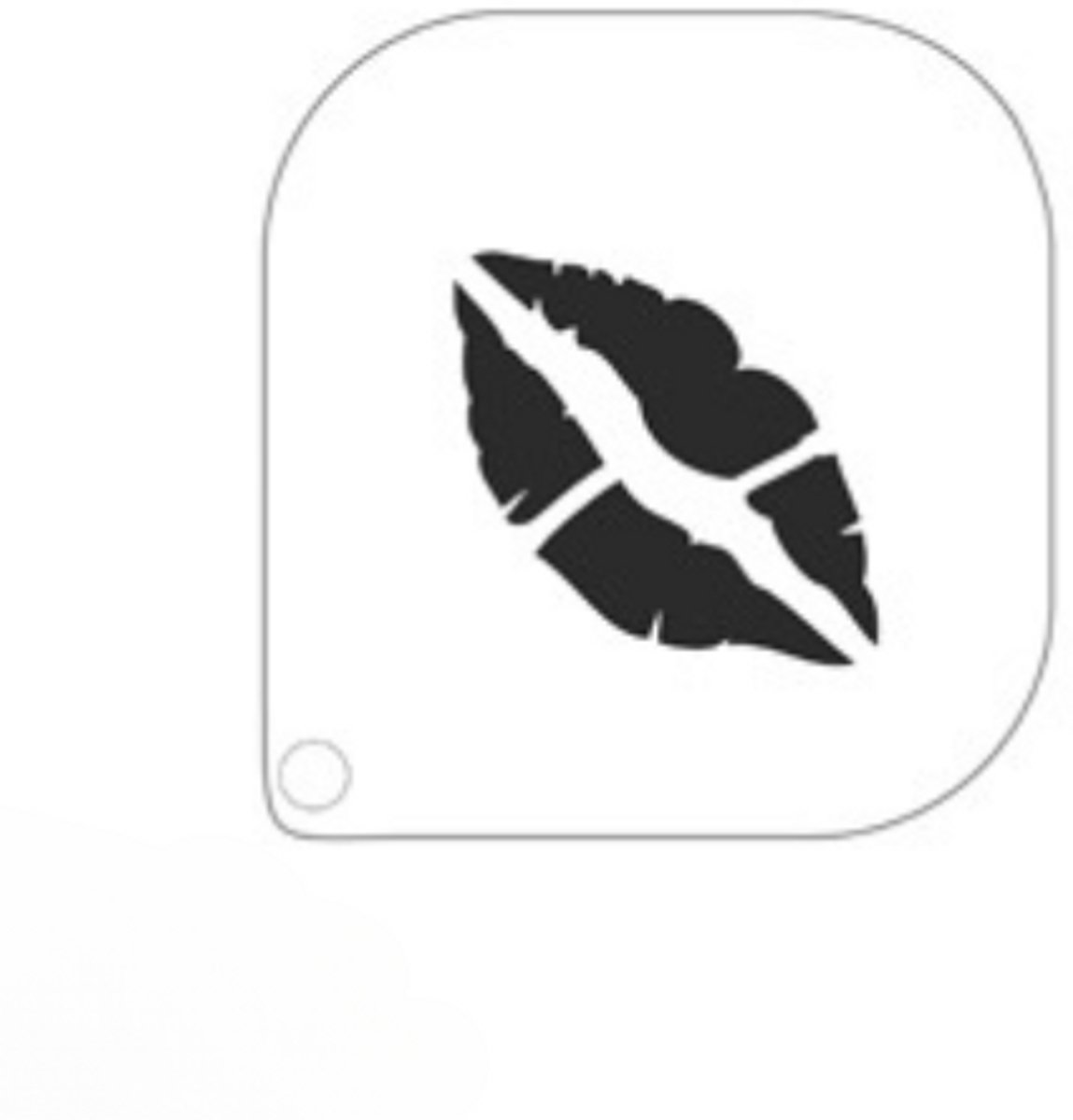 Grimas Schminksjabloon - kus - 7cm