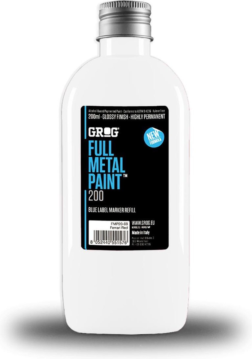   Full Metal 200ml Navul Inkt - Bogotá White