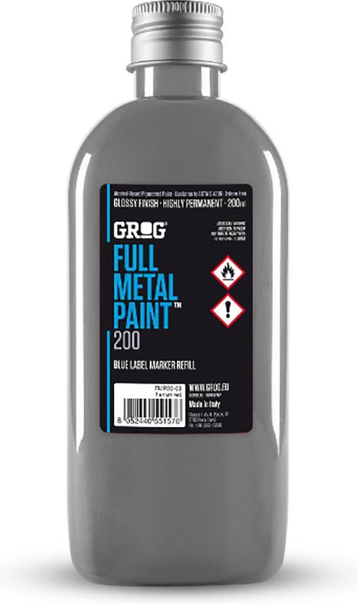   Full Metal 200ml Navul Inkt - Burning Chrome
