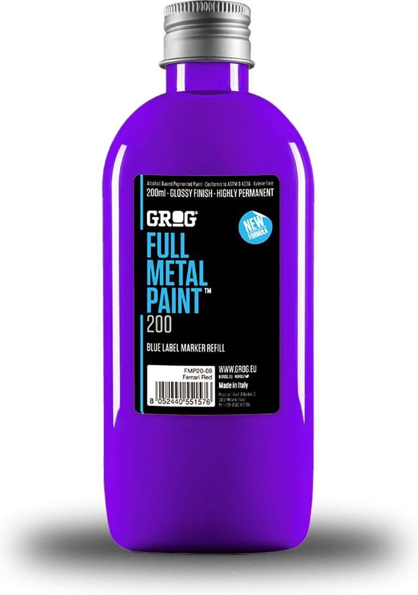   Full Metal 200ml Navul Inkt - Goldrake Purple