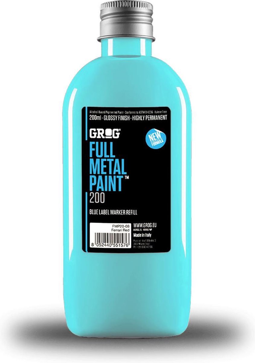   Full Metal 200ml Navul Inkt - Iceberg Blue