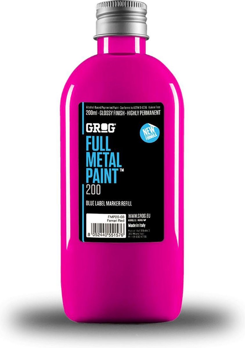   Full Metal 200ml Navul Inkt - Jellyfish Fuchsia