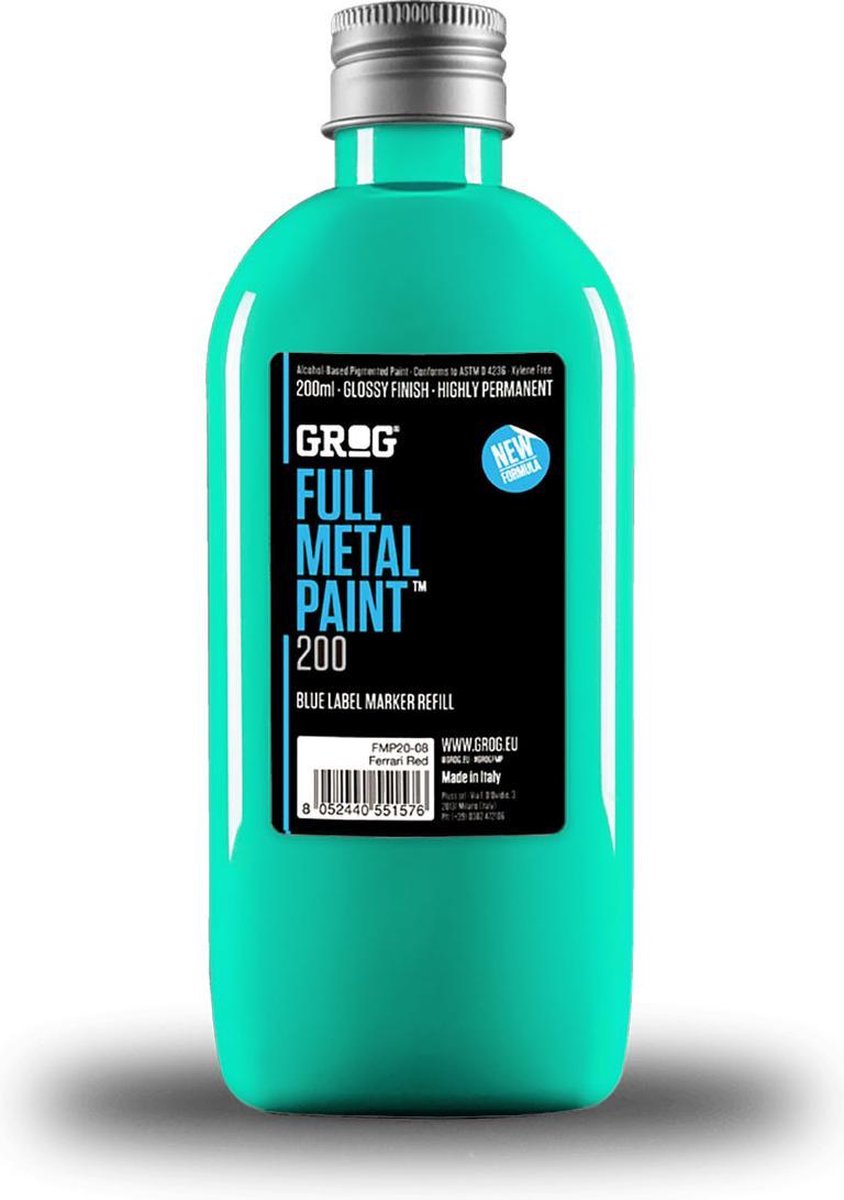   Full Metal 200ml Navul Inkt - Miami Green