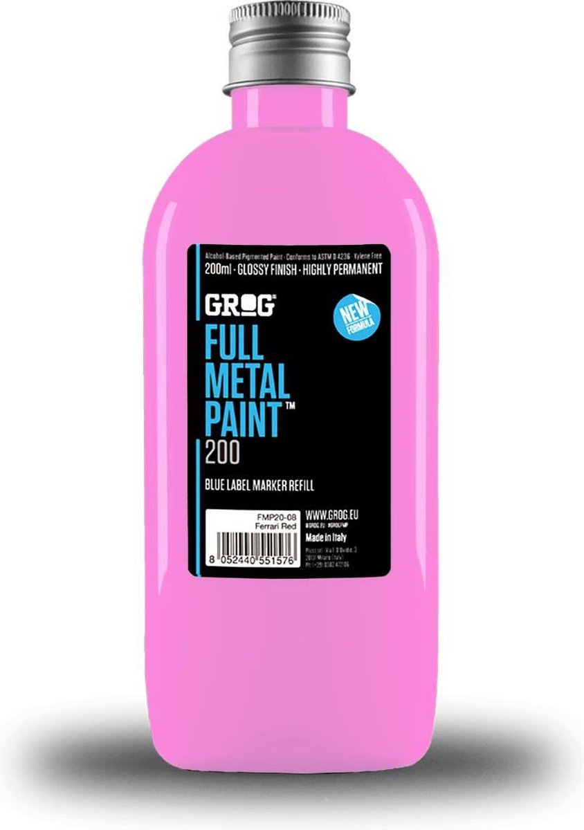   Full Metal 200ml Navul Inkt - Piggy Pink