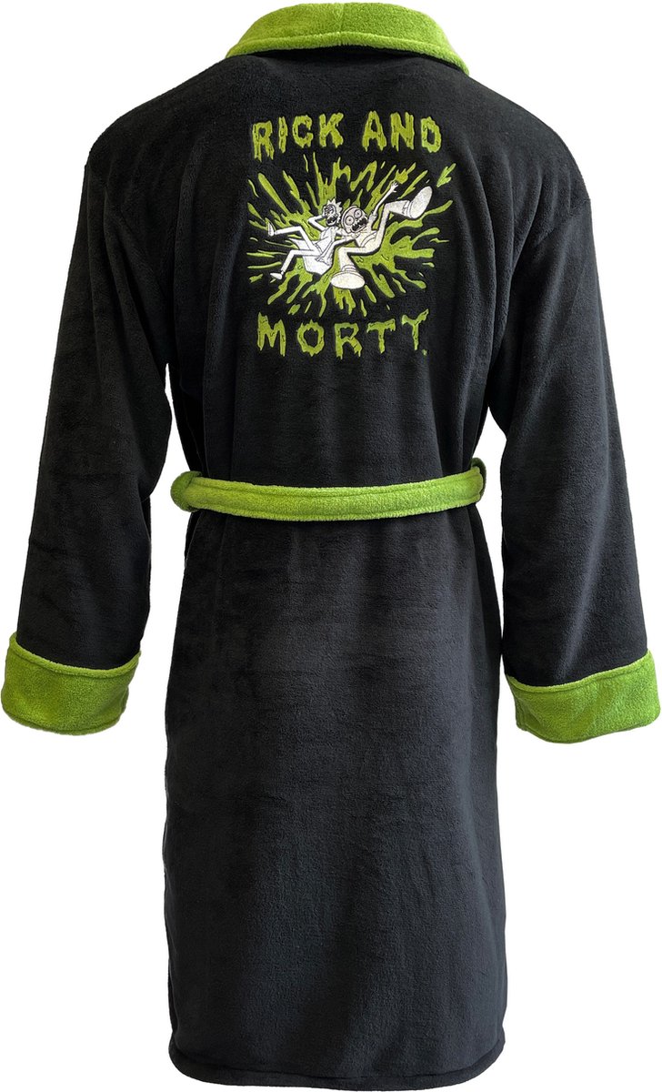 Groovy Rick & Morty Fleece Bathrobe Pickle Rick Pyjamas