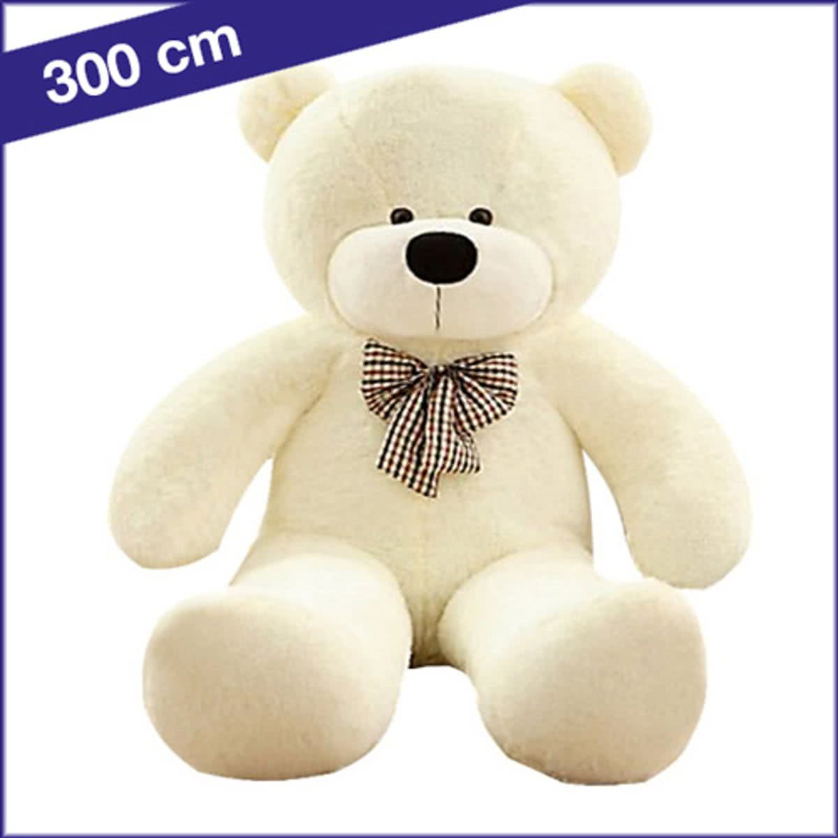 Hele grote witte knuffelbeer 300 cm