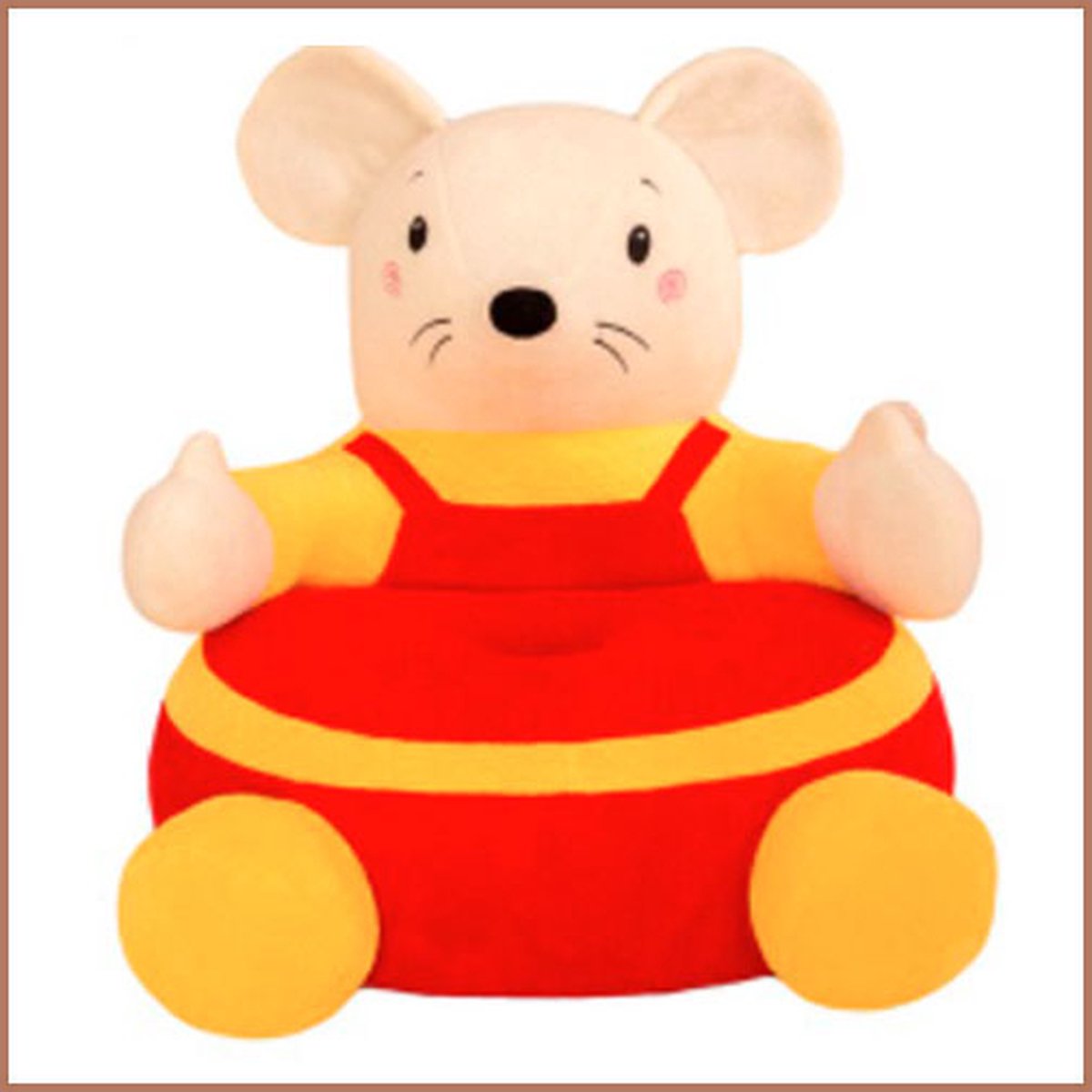 Kinderfauteuil muis / Kinderstoeltje muis / Kindersofa / Lekker zacht / Op schoot van een knuffel zitten. Wat een leuke knuffelsofa